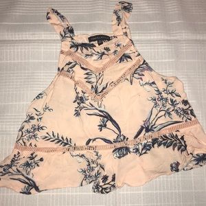 light pink floral tank